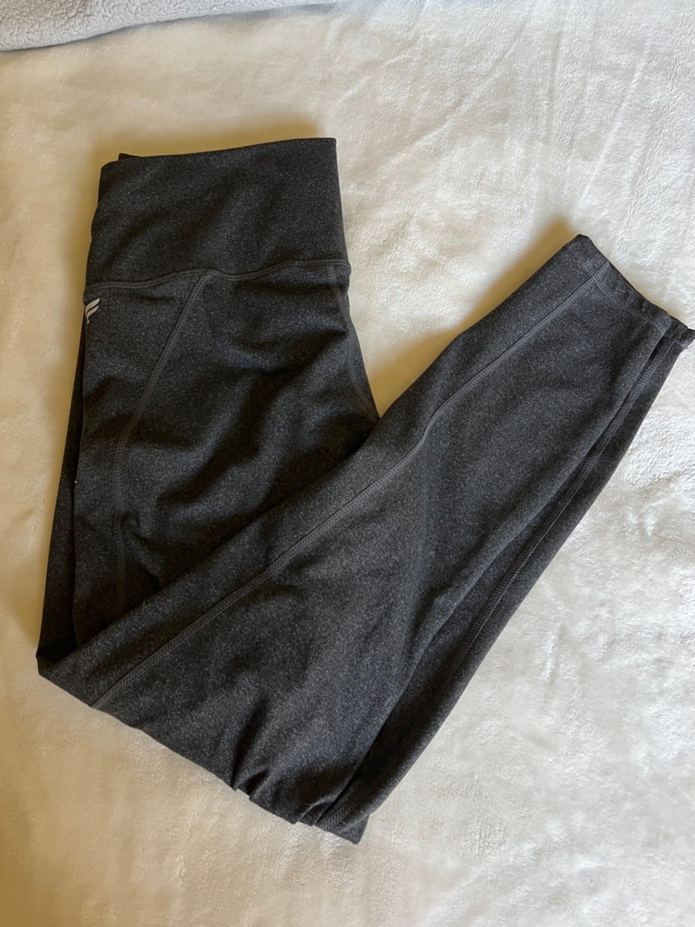 Fabletics Powerhold Charcoal Gray High-Waist Leggings
